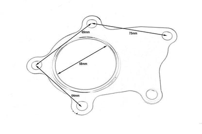 TurboWorks Turbo-Dichtung T03/T04 5 Schrauben