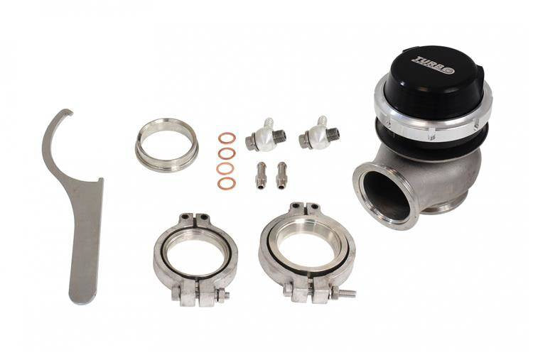 TurboWorks Externes WasteGate 40mm 0,5 Bar V-Band Schwarz