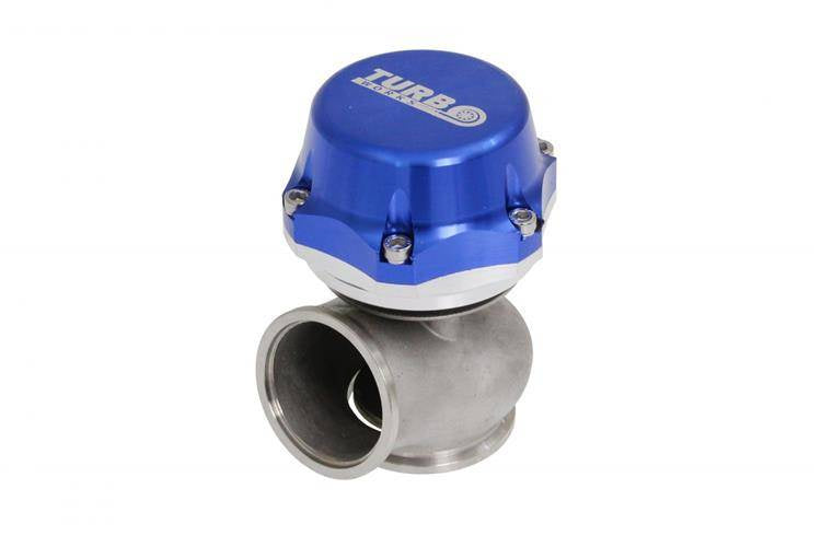 TurboWorks External WasteGate 50mm 0.5 Bar V-Band Blue
