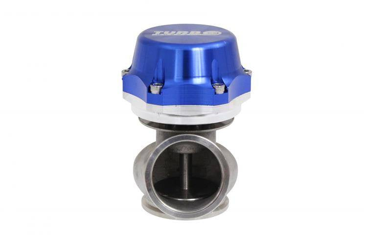 TurboWorks External WasteGate 50mm 0.5 Bar V-Band Blue