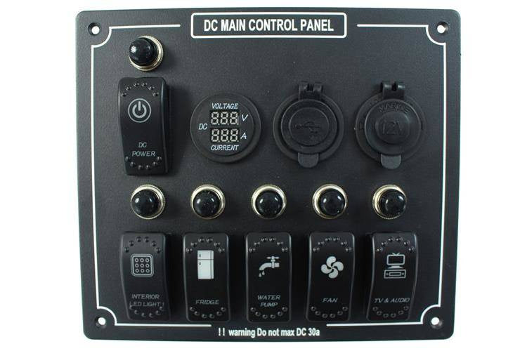 Schalterpanel universal, 9 Elemente
