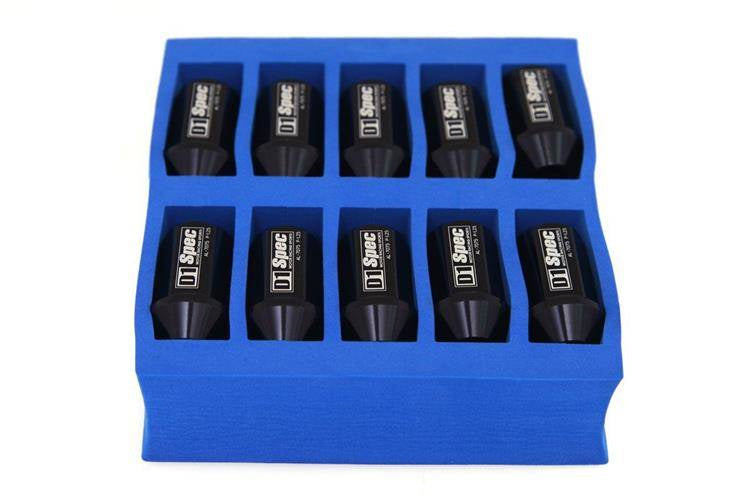 Forged wheel lug nuts D1Spec Alu 12x1,25 black