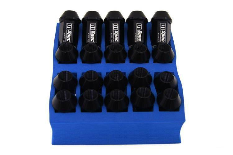 Forged wheel lug nuts D1Spec Alu 12x1,25 black