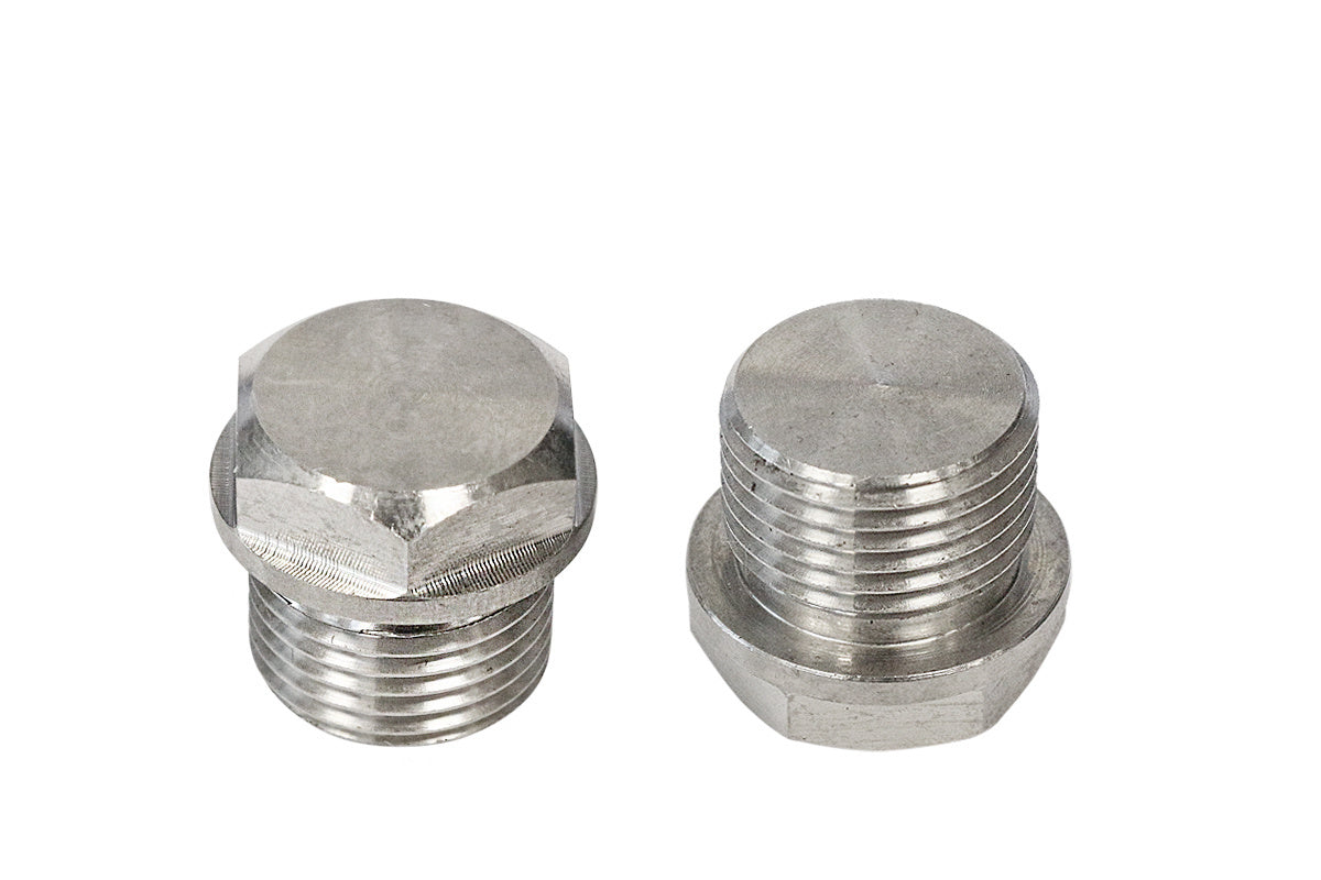 O2-Lambdasonden-Stecker 18Mx1,5 Edelstahl 2 Stück.