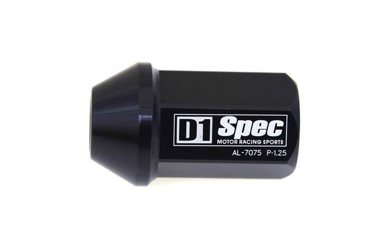 Geschmiedete Radmuttern D1Spec Alu 12x1,5 schwarz