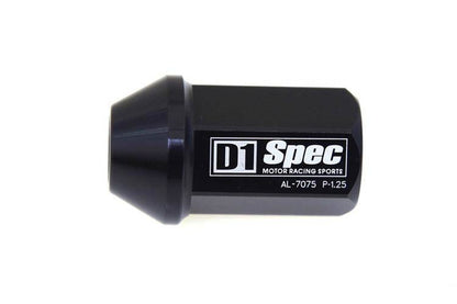 Geschmiedete Radmuttern D1Spec Alu 12x1,5 schwarz