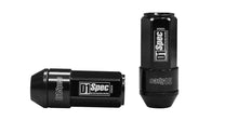 Geschmiedete Radmuttern D1Spec Heptagon 2in1 12x1,25 Schwarz