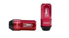 Geschmiedete Radmuttern D1Spec Heptagon 2in1 12x1,25 Rot