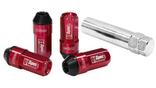 Geschmiedete Radmuttern D1Spec Heptagon 2in1 12x1,25 Rot