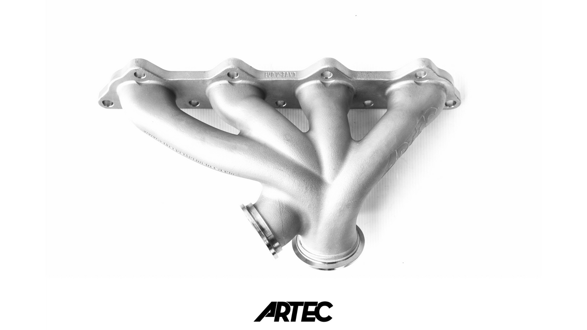 Mitsubishi Evo 4-9 4G63 Exhaust Manifold Low Mount V-Band (Reverse Rotation)