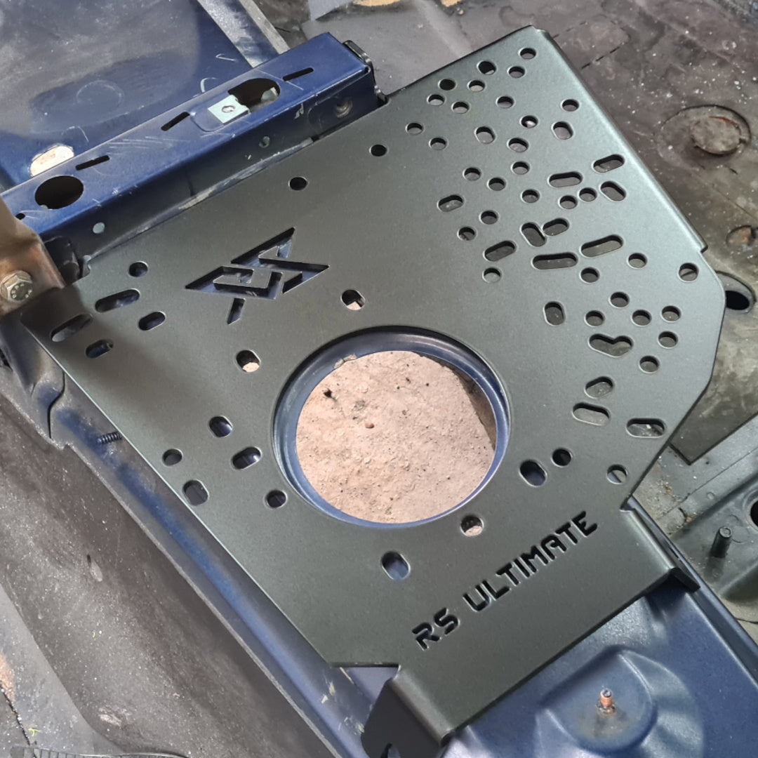 Handbremsbefestigungsplatte gebohrt BMW E36 Fluo