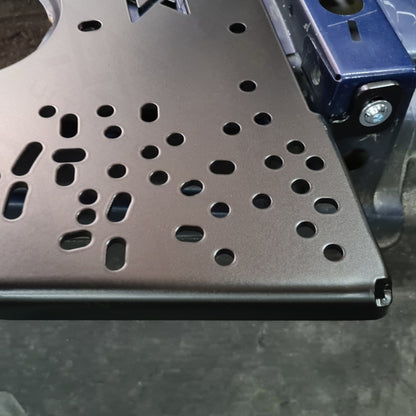 Handbremsbefestigungsplatte gebohrt BMW E36 Fluo