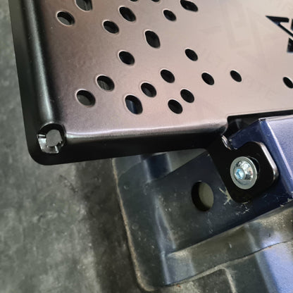 Handbremsbefestigungsplatte gebohrt BMW E36 Fluo