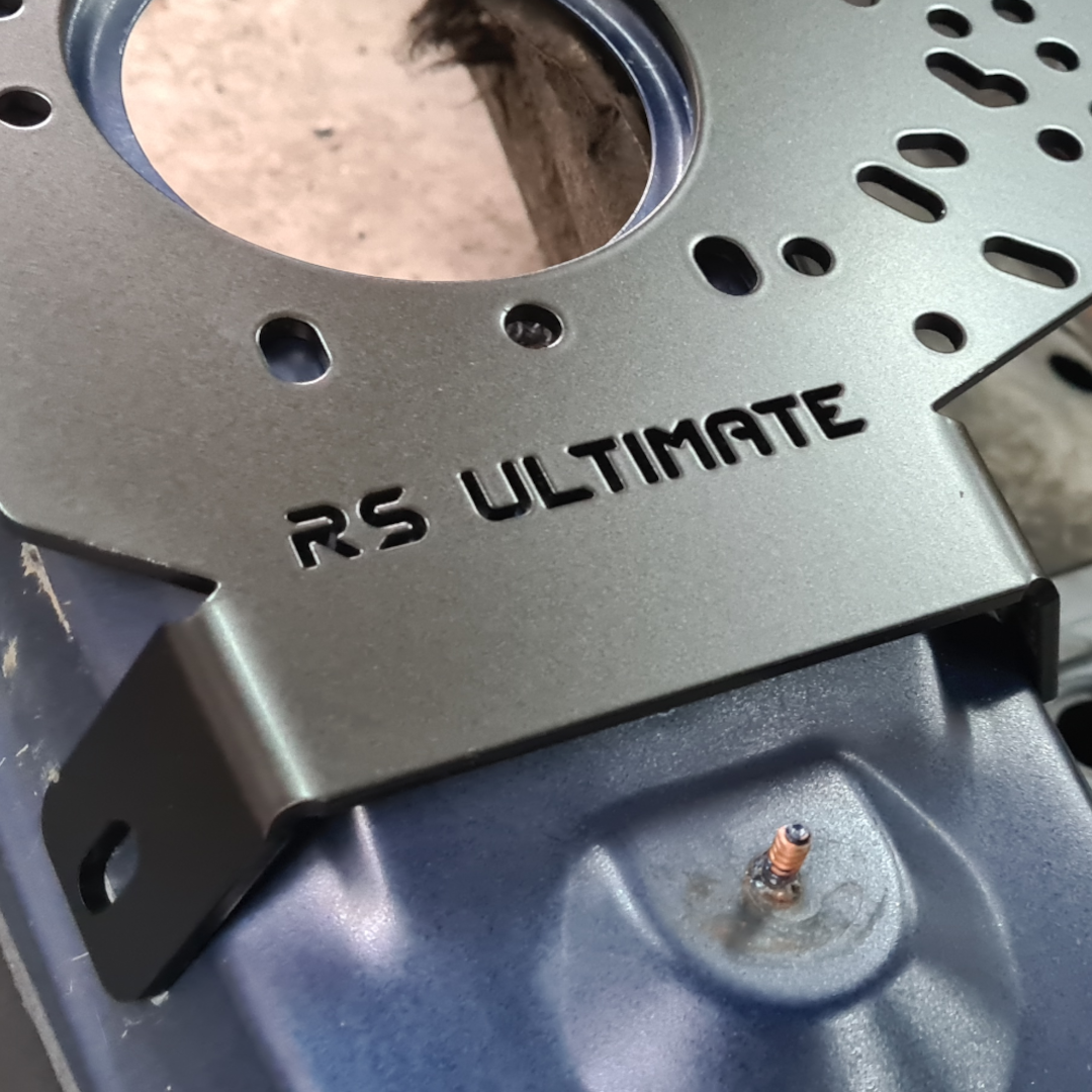 Handbremsbefestigungsplatte gebohrt BMW E36 Fluo