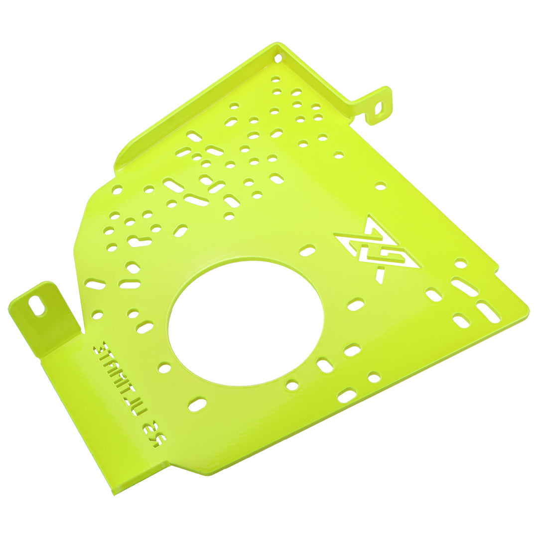 Handbremsbefestigungsplatte gebohrt BMW E36 Fluo