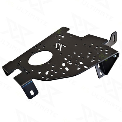 Handbremsen-Montageplatte gebohrt BMW E46 Schwarz