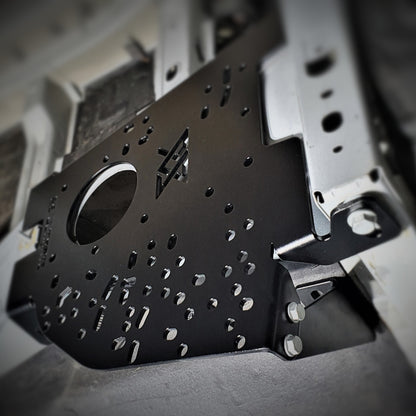 Handbremsen-Montageplatte gebohrt BMW E46 Schwarz