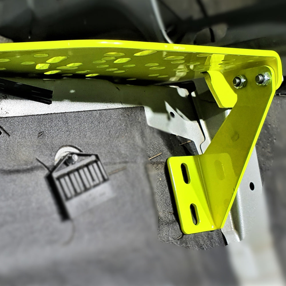 Handbremsen-Montageplatte gebohrt BMW E46 Fluo