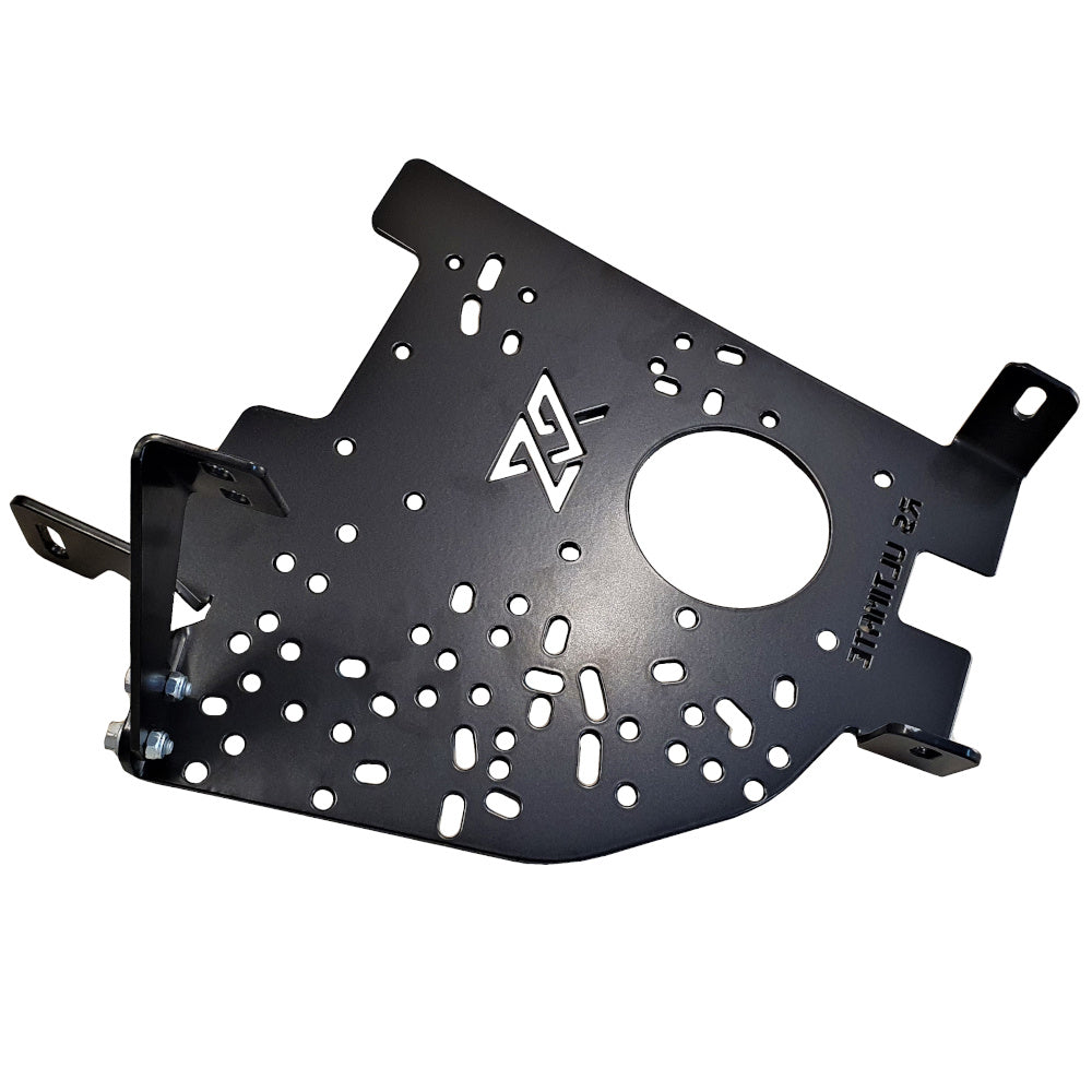 Handbremsen-Montageplatte gebohrt BMW E46 Fluo