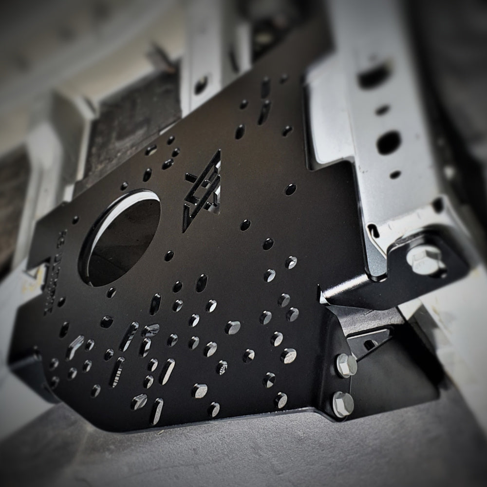 Handbremsen-Montageplatte gebohrt BMW E46 Fluo