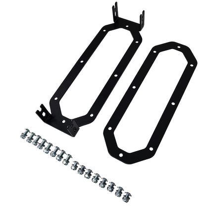 Universal Kühlerhalterung für Trennwand TurboWorks 13-reihig 260x100x50 AN10 Schwarz RS-Ultimate